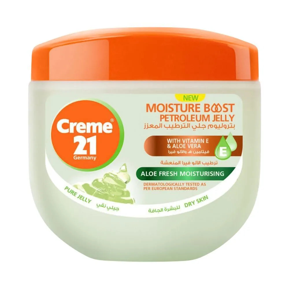 Creme 21 Moisture Boost Aloe Fresh Moisturizing Petroleum Jelly Creme 21