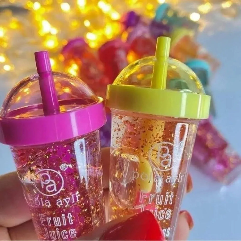 Poly Ayir Pack of 3 Soft Drink Glitter lip gloss Poly Ayir