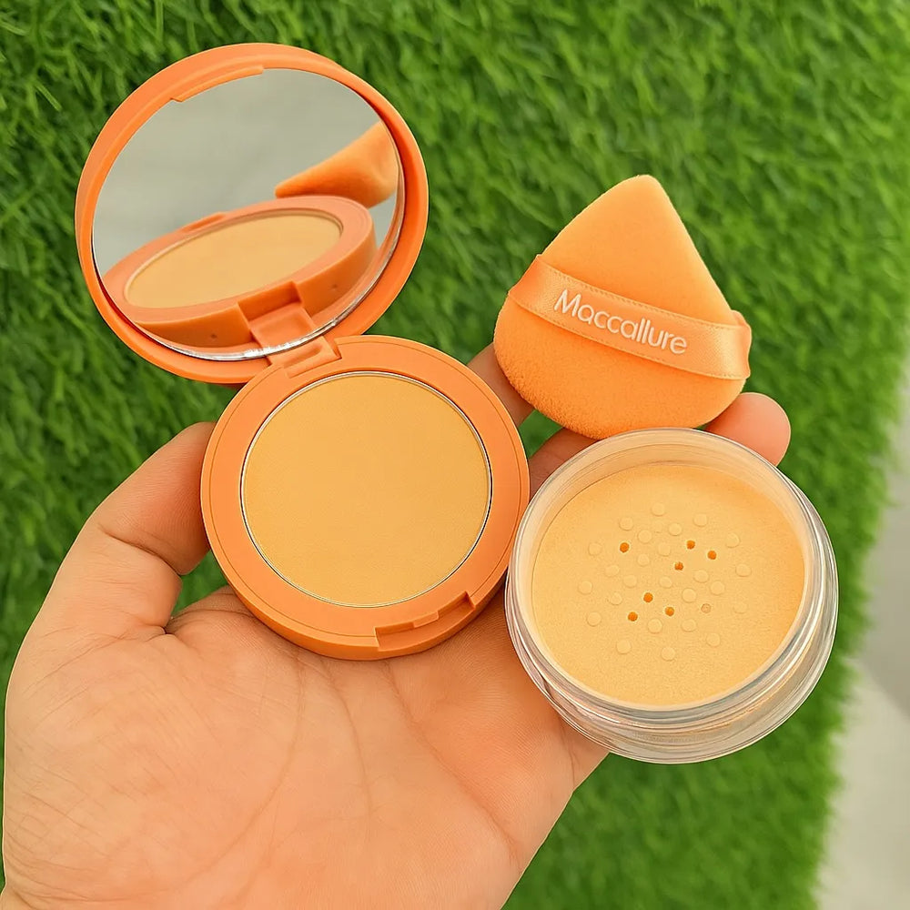 Mocallure 2 in 1 Compact + Loose Powder Mocallure