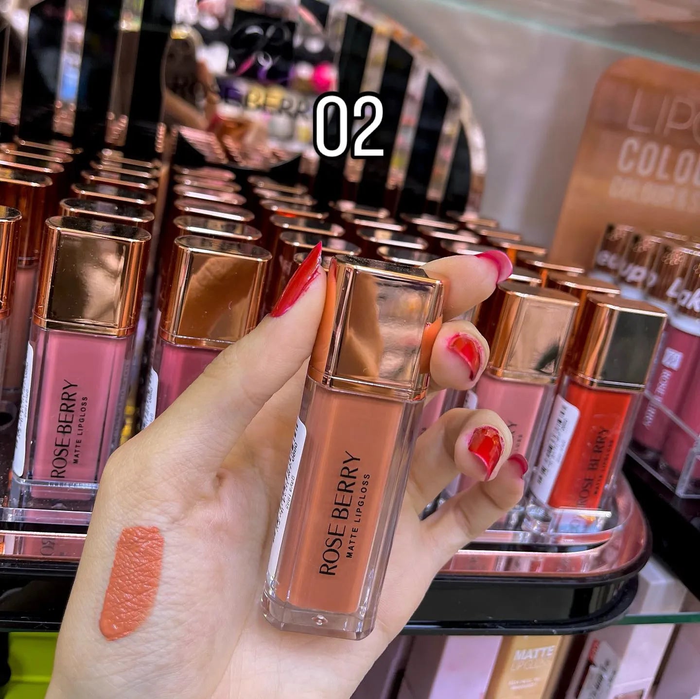 Rose Berry Matte Lip Gloss Rose berry