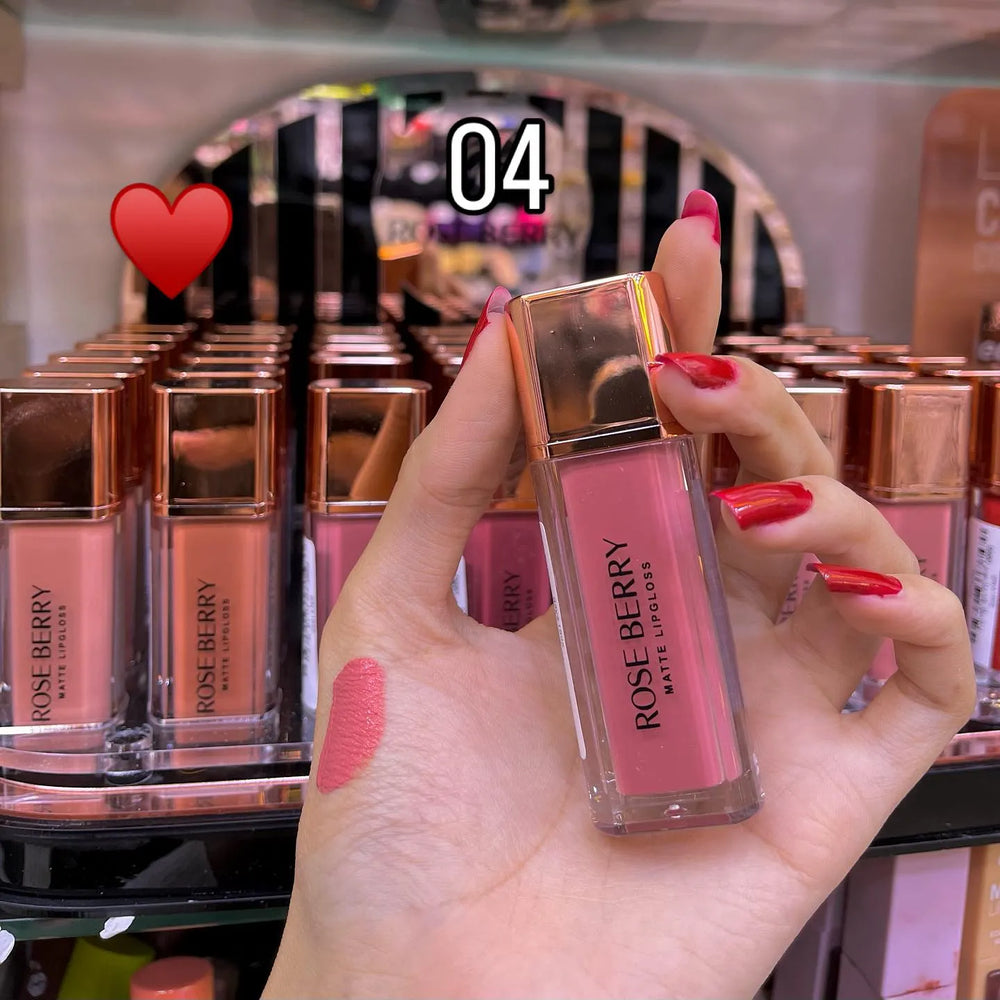 Rose Berry Matte Lip Gloss Rose berry