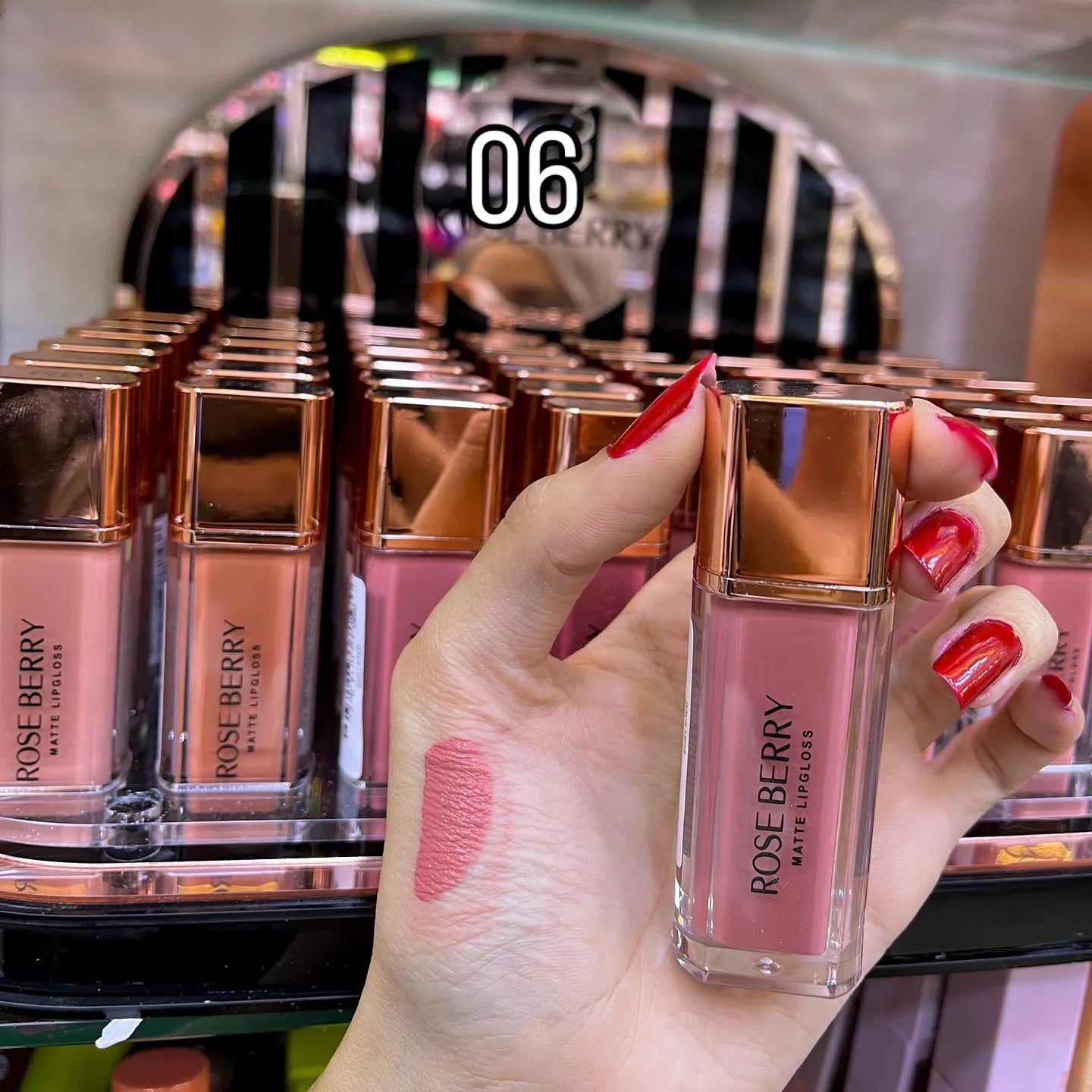 Rose Berry Matte Lip Gloss Rose berry