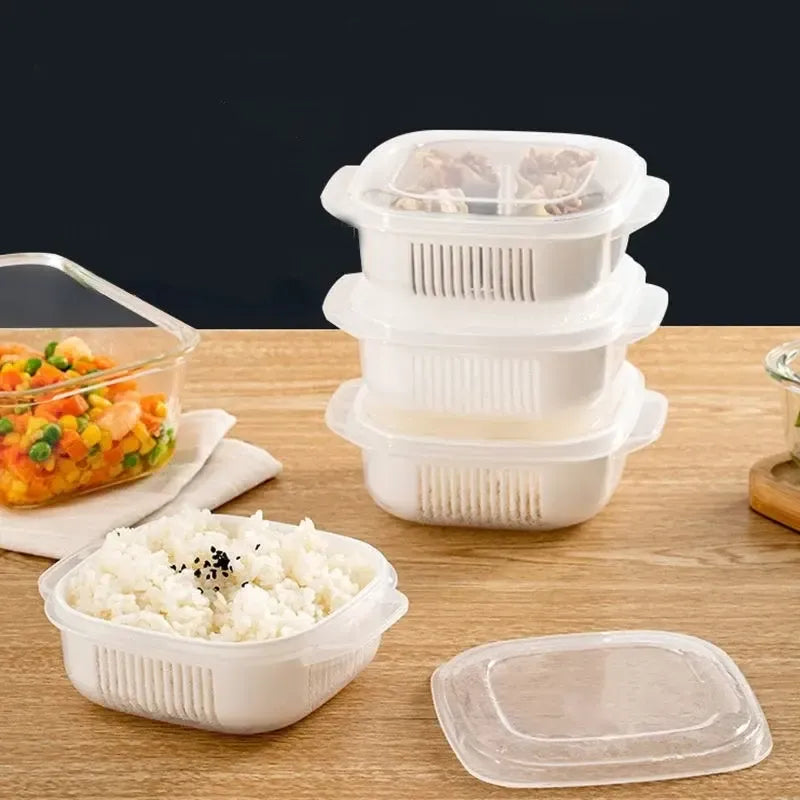 Mini Drain Storage Container with Lid – Pack of 4 Cosmia.pk