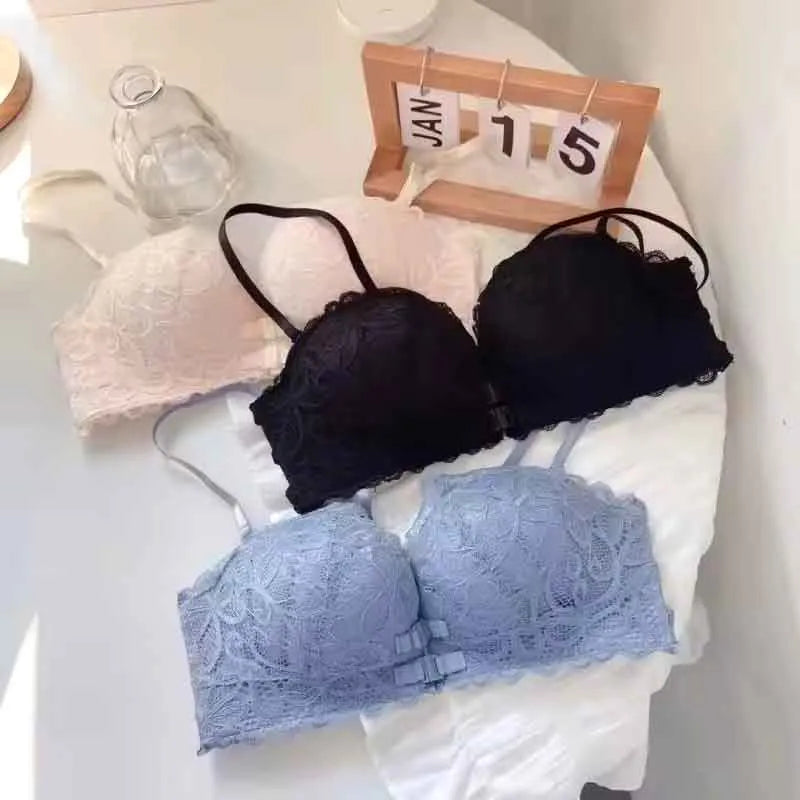 Double Layer Front Buckle Type Strapless Non Slip Small Chest Cosmia.pk
