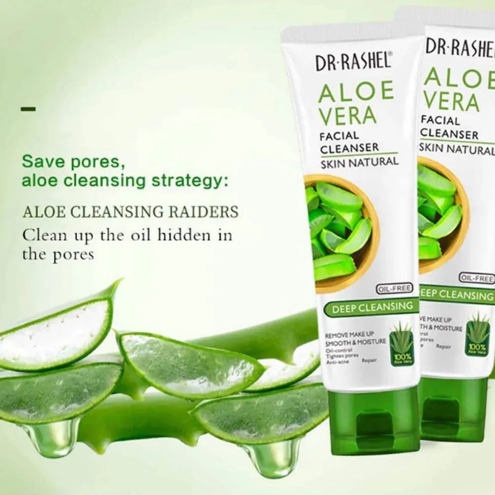 Dr Rashel Aloe Vera Facial Cleanser Skin Natural Deep Cleansing - 100g DR.Rashel