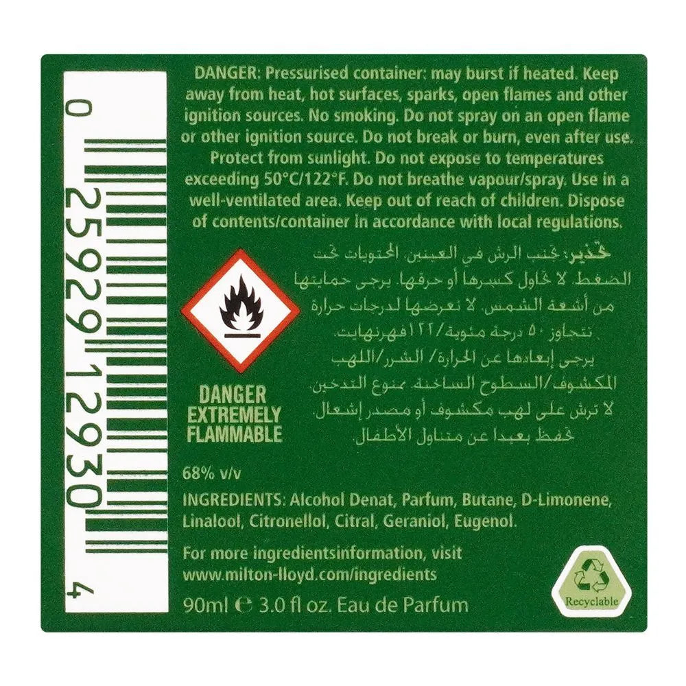 Milton Lloyd Color Me Green Homme Eau De Parfum, For Men Milton Lloyd