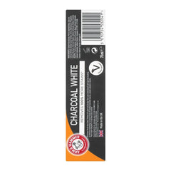 Arm & Hammer Charcoal White Baking Soda Toothpaste - 75ml Arm & Hammer