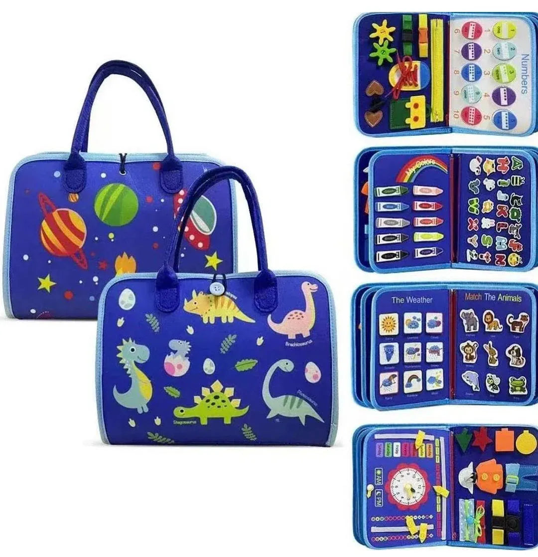 Busy Book - 8 Pages - Preschool Children Learning Toys Cosmia.pk