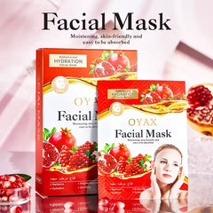 Oyax Pomegranate Whitening Facial Mask - 10 PCS Oyax