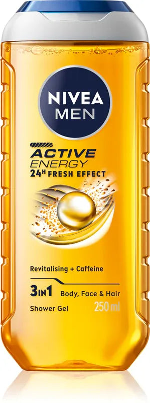 Nivea Men Active Energy 3-in-1 Shower Gel-250ml Nivea