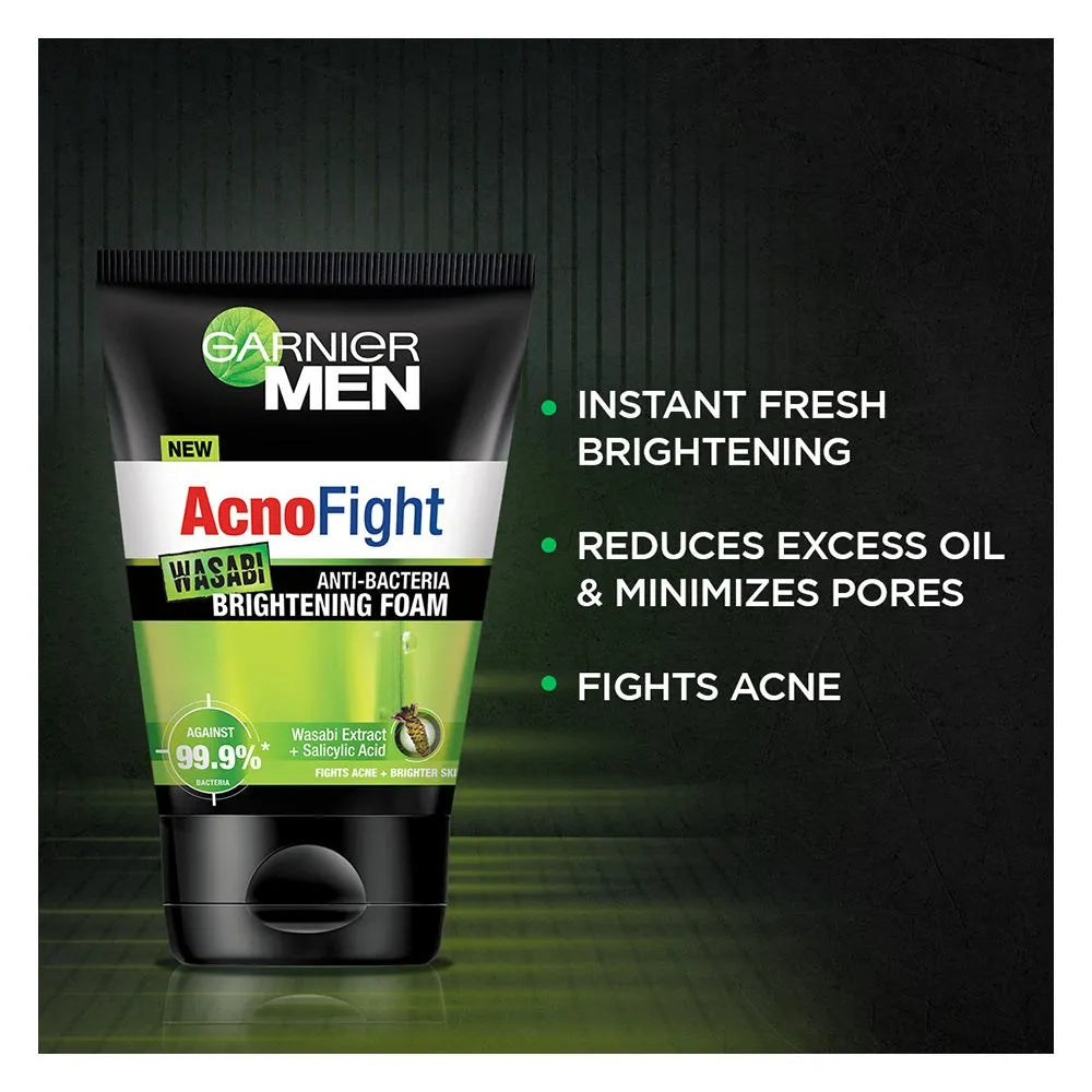 Garnier Men Acno-Fight Wasabi Facewash - 100ml Garnier
