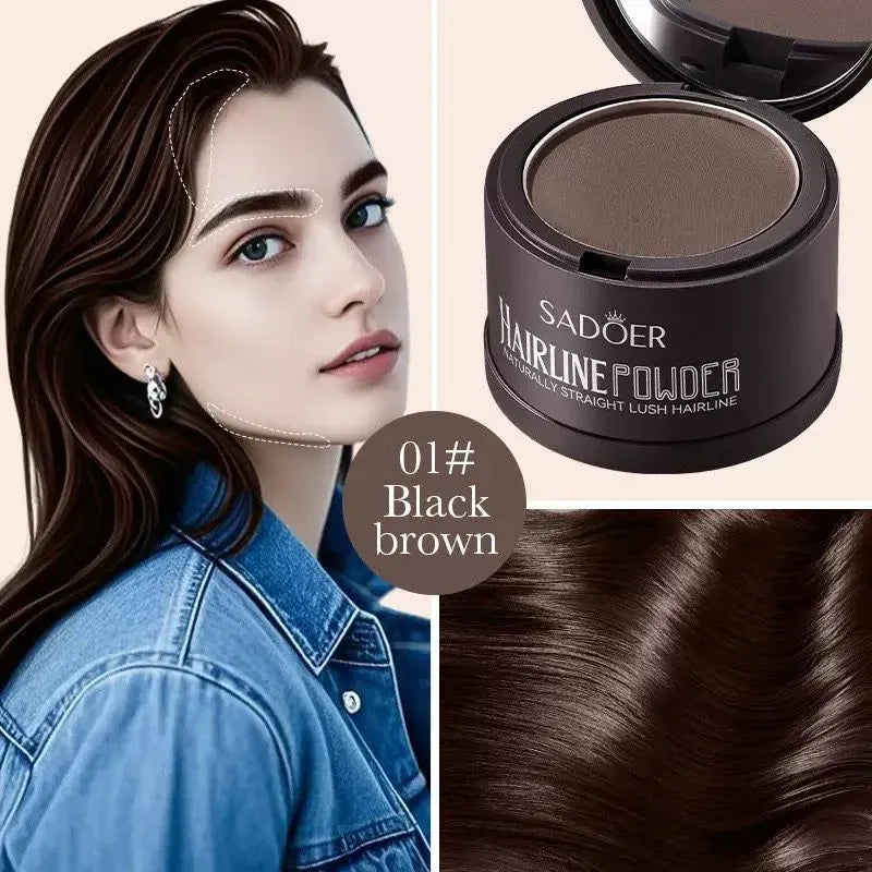 SADOER Hairline Powder - Natural Hair Color & Coverage 4g SADOER
