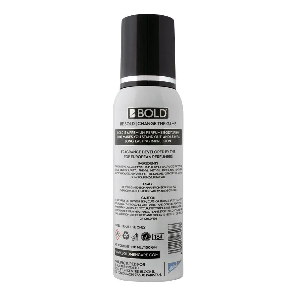 Bold Pure Perfumed Body Spray - 120ml Bold