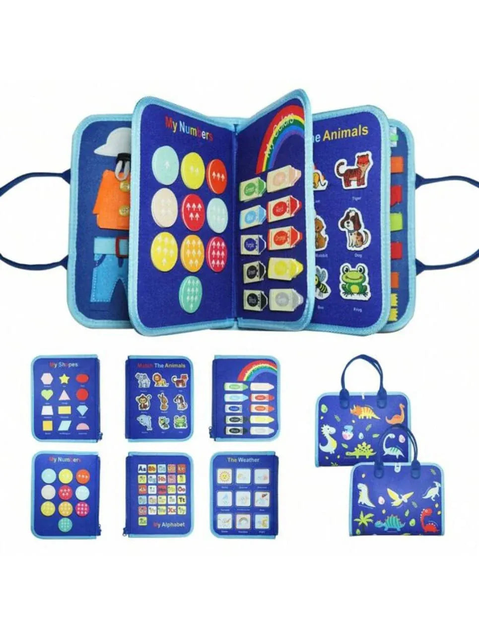 Busy Book - 8 Pages - Preschool Children Learning Toys Cosmia.pk