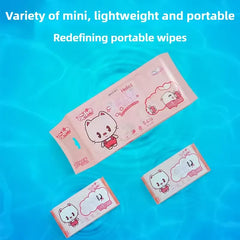 Cleaning Mini Packed Wipe - 8 Mini Packets in One Pack Total 64 Wipes Cosmia.pk