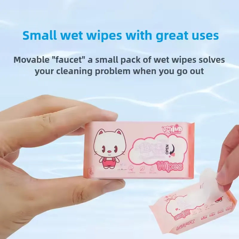 Cleaning Mini Packed Wipe - 8 Mini Packets in One Pack Total 64 Wipes Cosmia.pk