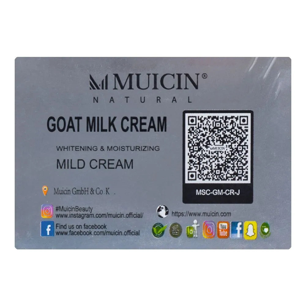 MUICIN - Goat Milk Brightening & Moisturising Mild Cream - 50g Muicin