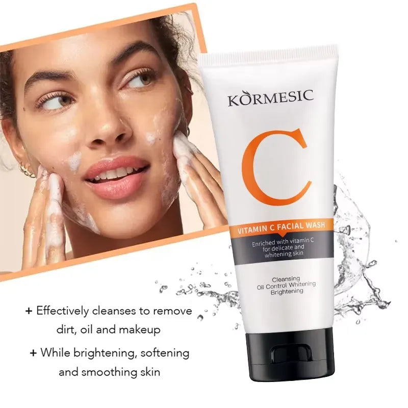 KORMESIC Facial Cleanser Whitening Face Wash With Vitamin C - 100ml KORMESIC