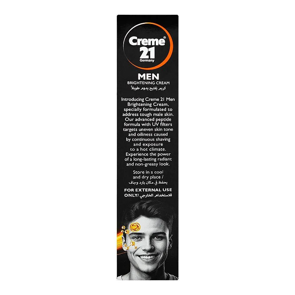 Creme 21 Men Brightening Cream with Vetiver - Niacinamide & Sun Creme 21