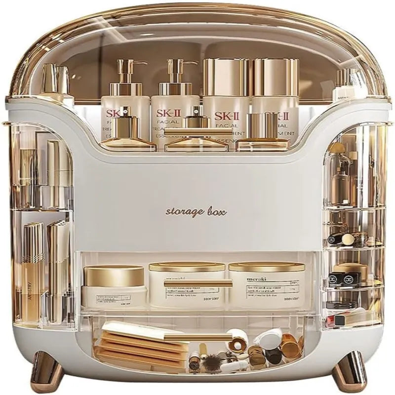 Luxury Cosmetic Organizer, Dustproof and Waterproof Makeup Vanity Organizer Cosmia