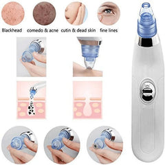 DermaSuction Cell Operated Blackhead Remover with 4 Suction Heads Cosmia.pk
