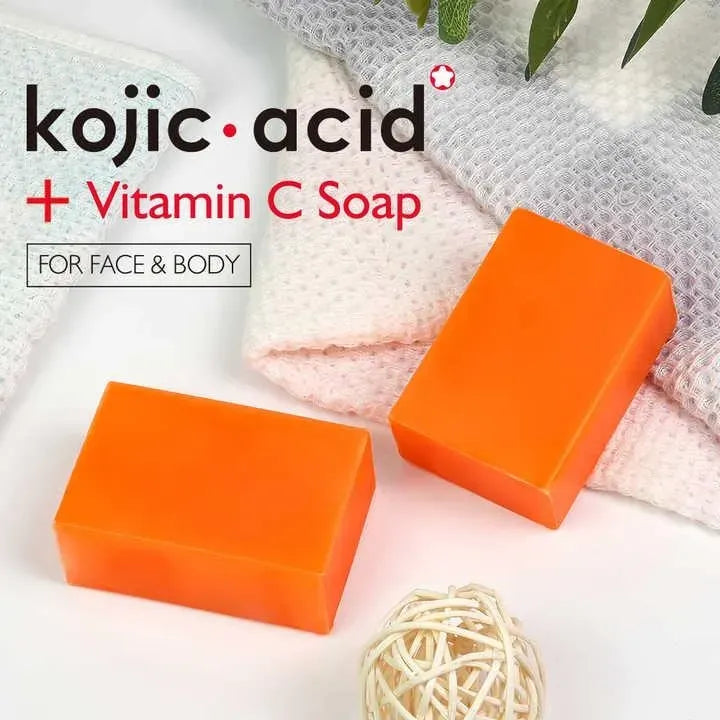 Guanjing Kojic Acid Moisturizing And Whitening Orange Soap for Face Kojic