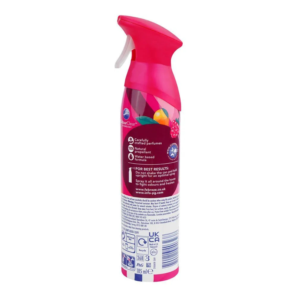 Febreze Mango & Raspberry Burst Air Mist Spray, 185ml Febreze