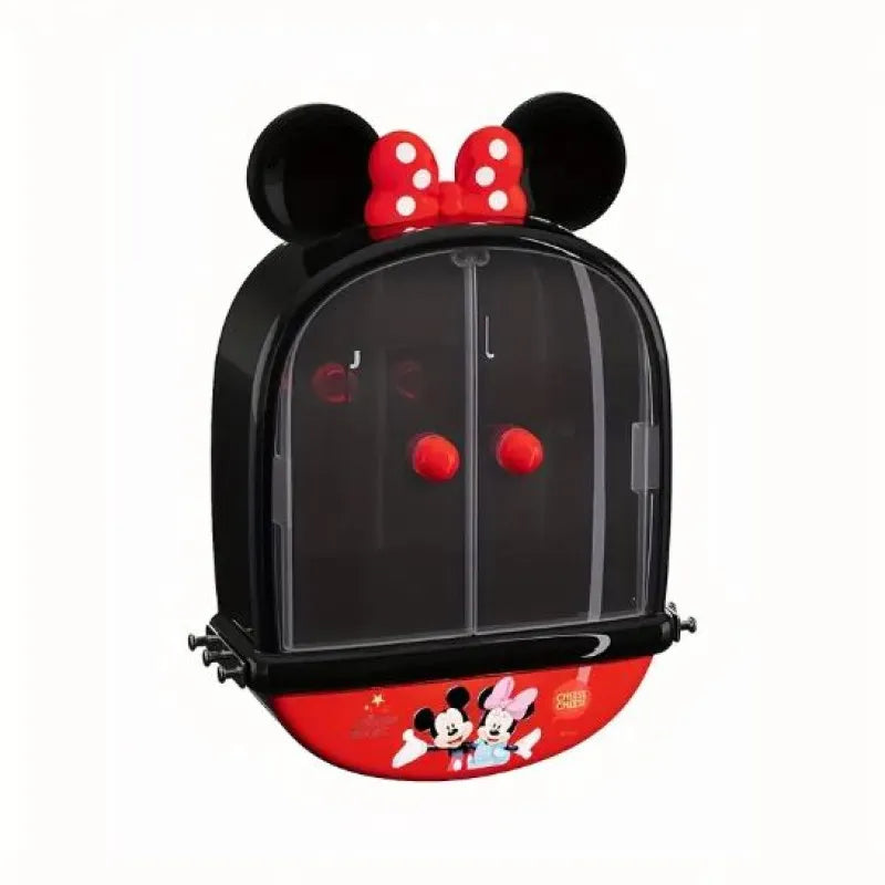 Mickey & Minnie Mouse No-Drill Wall-Mounted Cosmetic Organizer Cosmia.pk