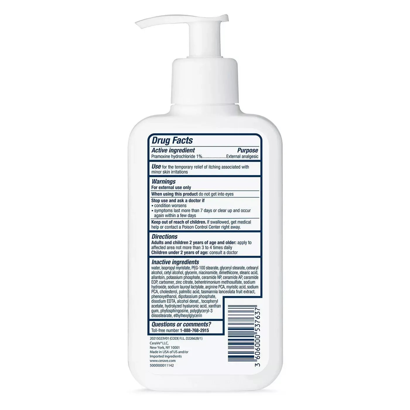 CeraVe Itch Relief Moisturizing Lotion – 237ml – 100% Original CeraVe