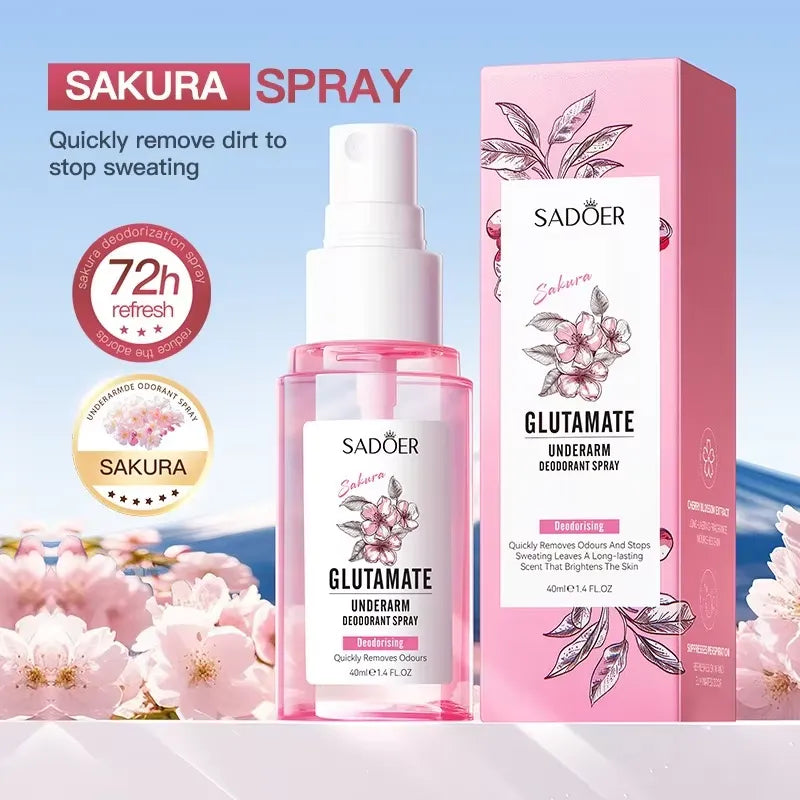 SADOER Underarm Stop Sweating Anti-odor Antiperspirant Deodorant Spray - 40ml SADOER