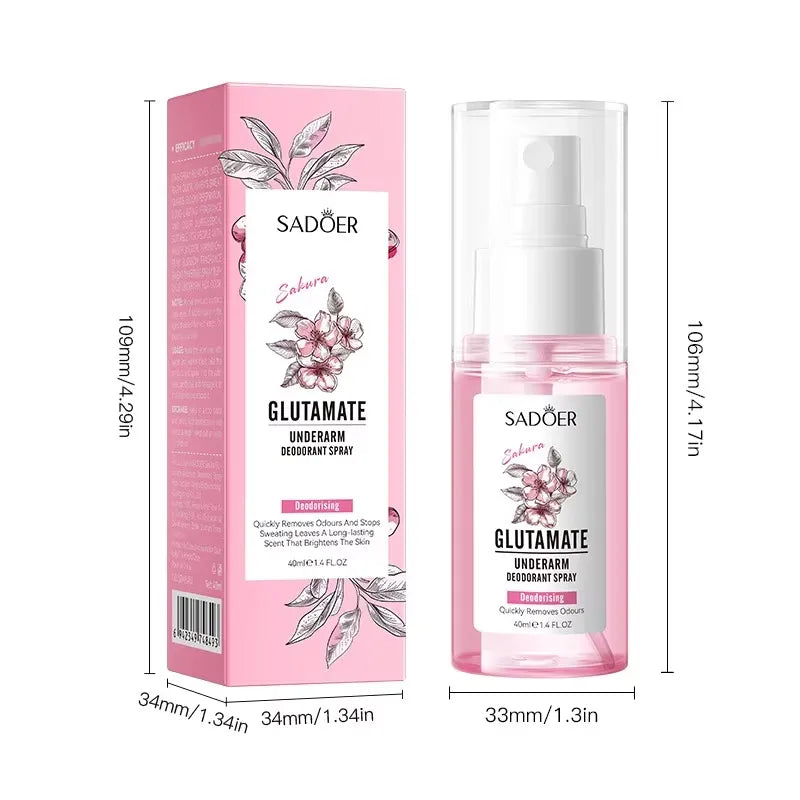 SADOER Underarm Stop Sweating Anti-odor Antiperspirant Deodorant Spray - 40ml SADOER