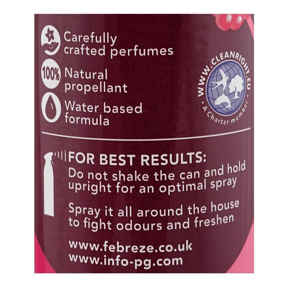 Febreze Mango & Raspberry Burst Air Mist Spray, 185ml Febreze
