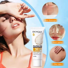 Bioaqua Rice Raw Pulp SPF 50 Sunscreen – 40g Bioaqua