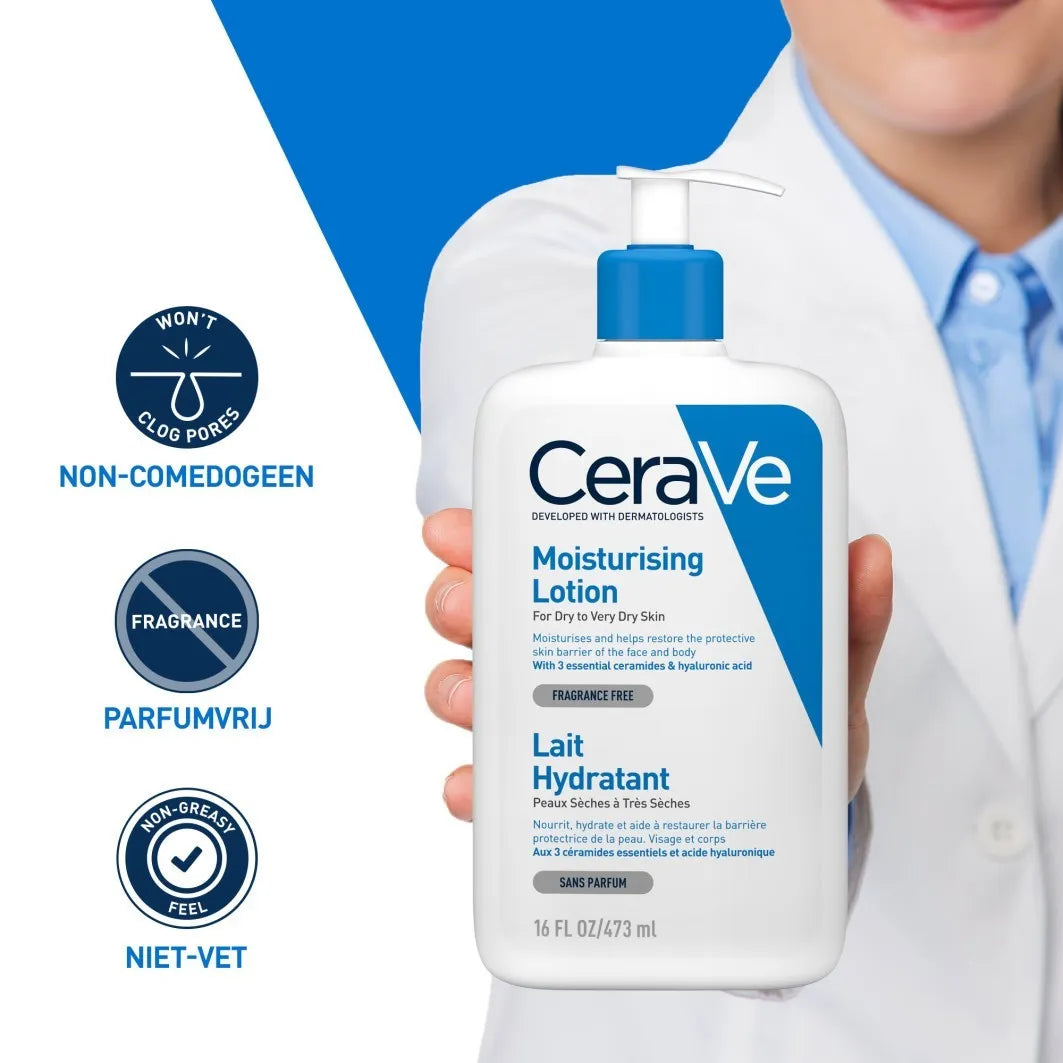 CeraVe Moisturising Lotion Hydraterende Melk – 236ml – 100% Original CeraVe
