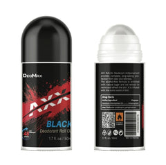 Deomax Black Deodorant Roll On 48H Long Lasting 50ml Deomax