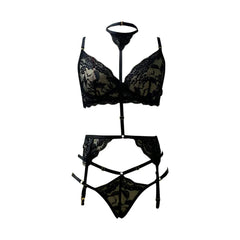 Lace Lingerie Set with Garters – Style 7090 Cosmia.pk
