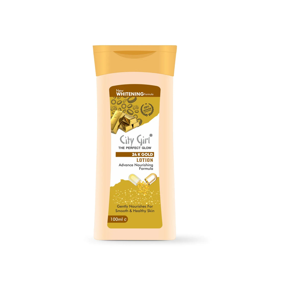 City Girl 24K Gold Moisturizing Lotion - 100ml City Girl