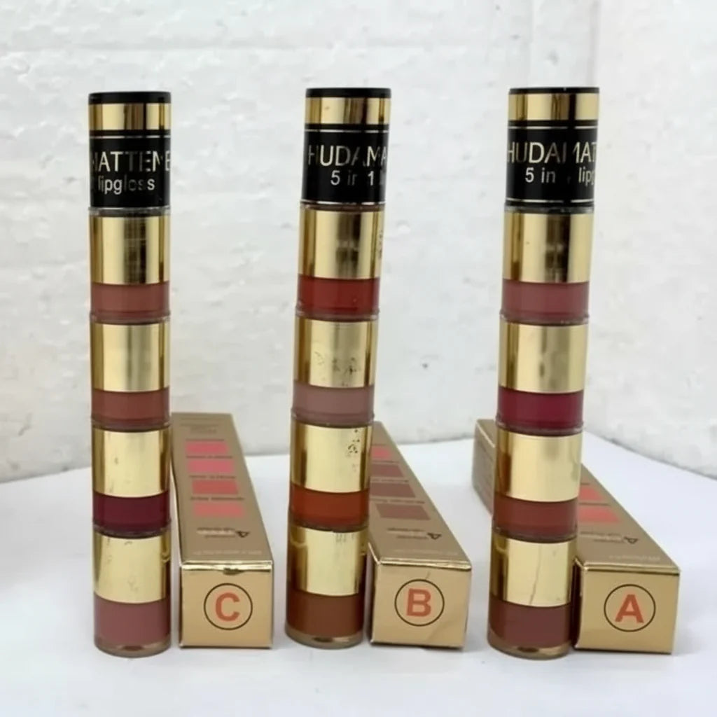 HUDA MATTE ME Lip Gloss Set-2 in 1 Huda Matte Me