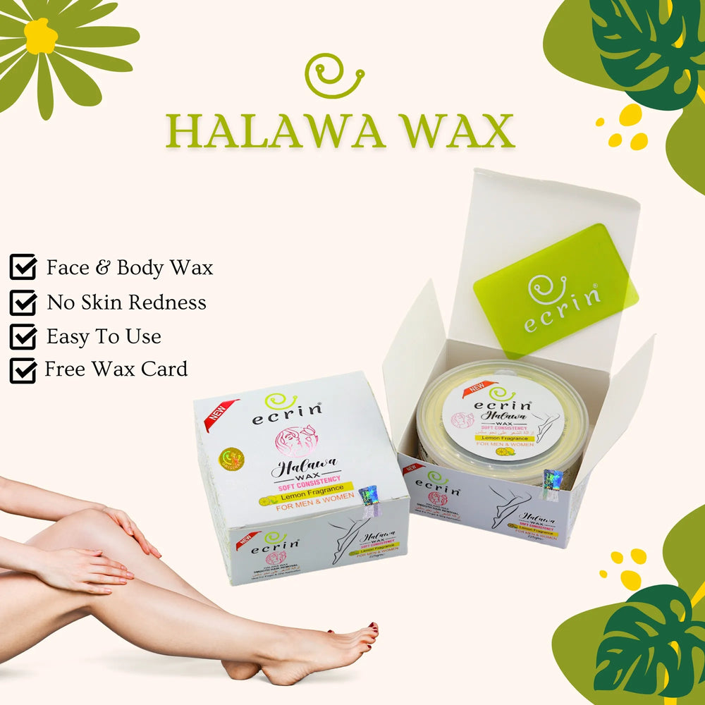 Ecrin Halawa Wax - Lemon & Sugar 100% Organic - 225gm Ecrin