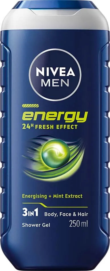 Nivea Men Energy 24H Fresh Effect 3-in-1 Shower Gel-250ml Nivea