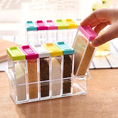 Seasoning Boxes Plastic Spice Box - Pack Of 6 Cosmia.pk