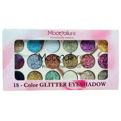 Mocallure Glitter Eyeshadow Palette - 18 Colors Mocallure