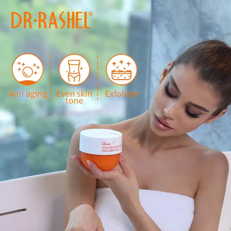 Dr Rashel Vitamin C Exfoliating & Brightening Face & Body Scrub - 250g DR.Rashel