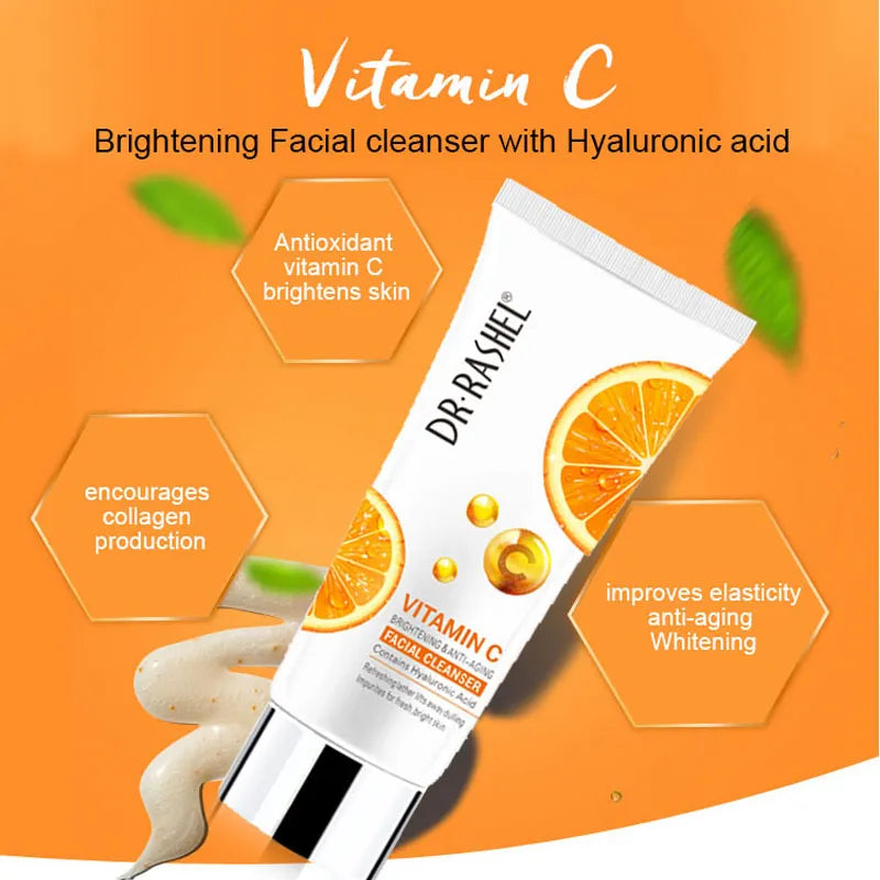 Dr Rashel Vitamin C Brightening & Anti-Aging Facial Cleanser – 80 ml DR.Rashel