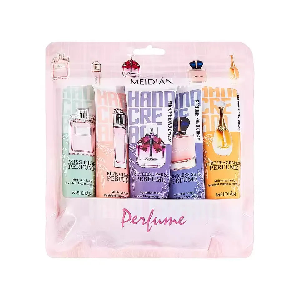 MEIDIAN 5 In 1 Perfume Fragrance Hydrating And Moisturizing Hand Cream Meidian