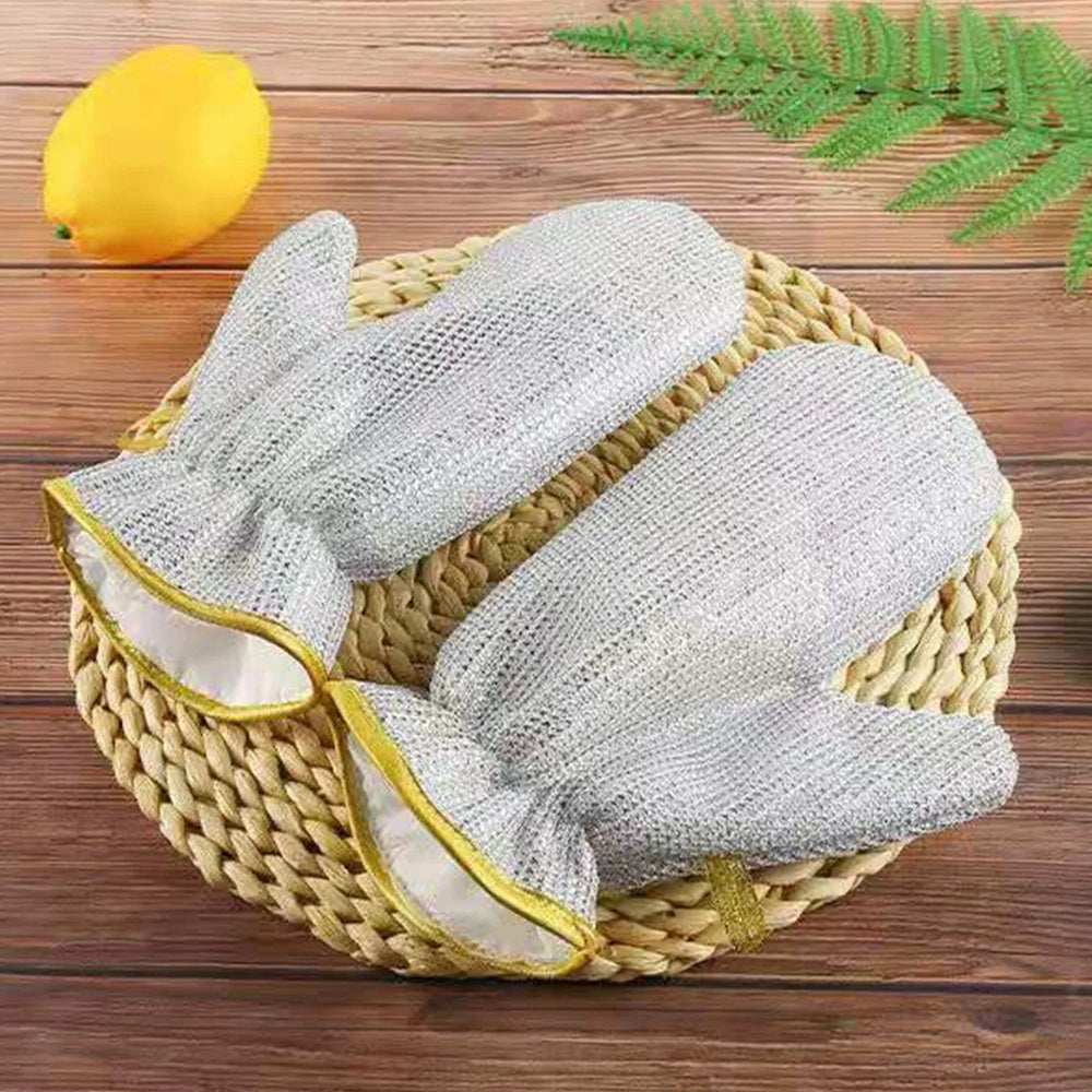 Gloves Wet/Dry Multi Dishwashing Rag Cleaning Multi Purpose Wire Cosmia.pk