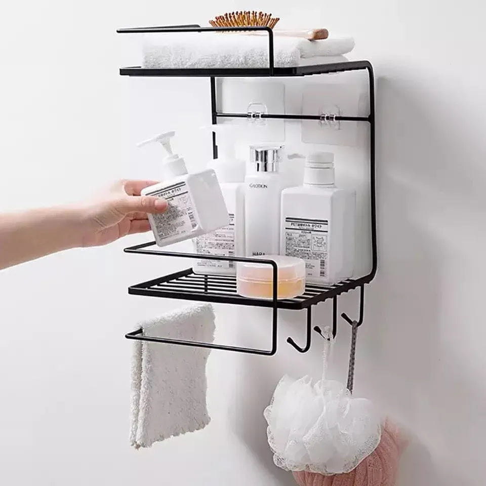 2 Layer Corner Storage Shelves Cosmia.pk