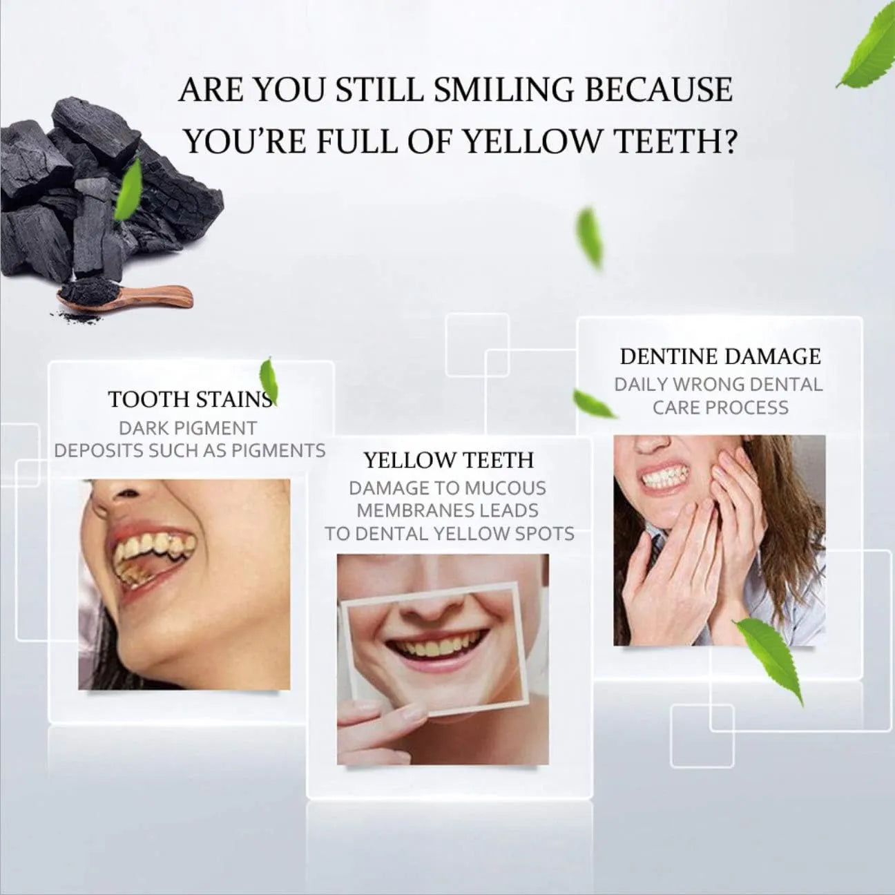 Aichun Beauty 3 Day Teeth Whitening Charcoal Toothpaste - 100ml Aichun Beauty