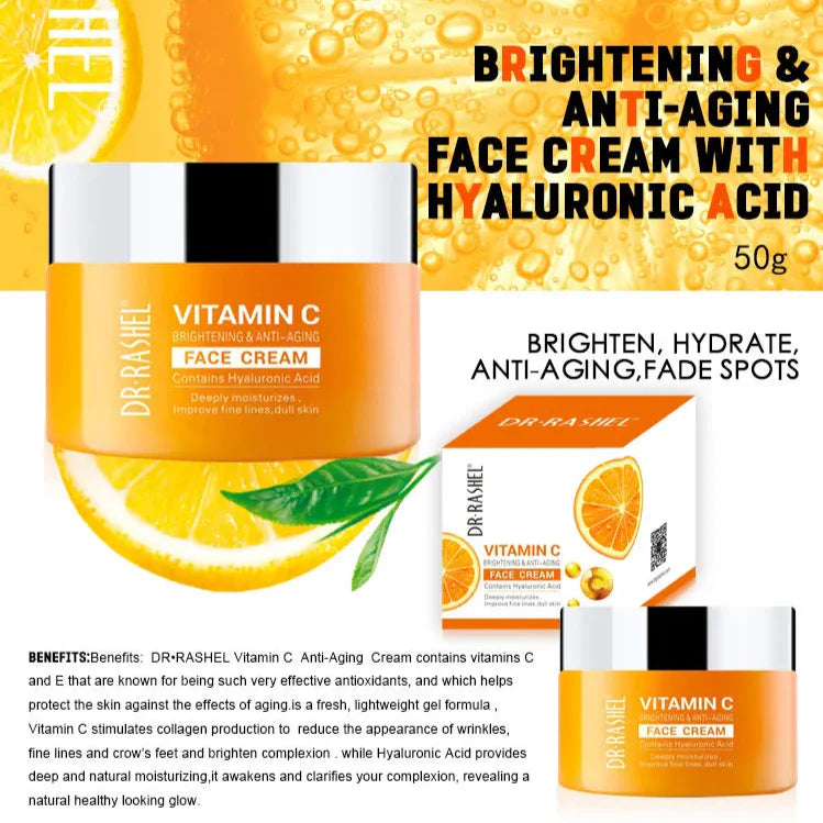 Dr Rashel Vitamin C Brightening & Anti-Aging Face Cream – 50 g DR.Rashel