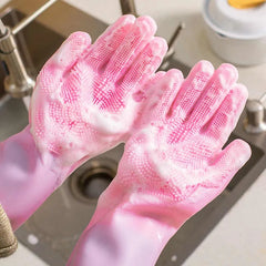 Kitchen Gloves Silicone Dishwashing Gloves Cosmia.pk